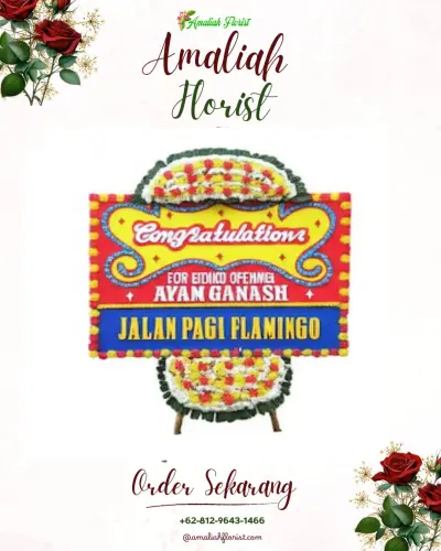 Bunga Papan Congratulation di Kerta Buana